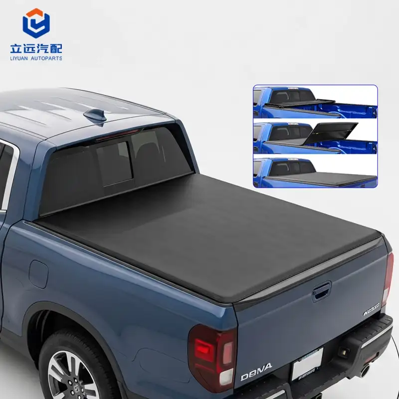 Pehme vinüülist Tri-Fold Tonneau kate Honda Jeepile