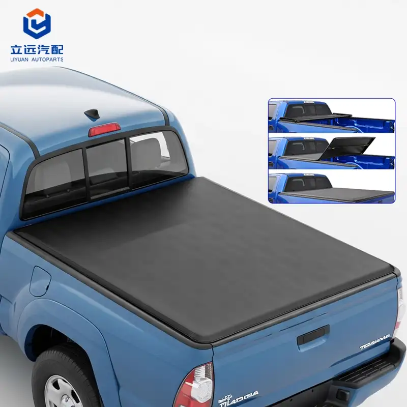 Pehme vinüülist Tri-Fold Tonneau kate Toyota jaoks